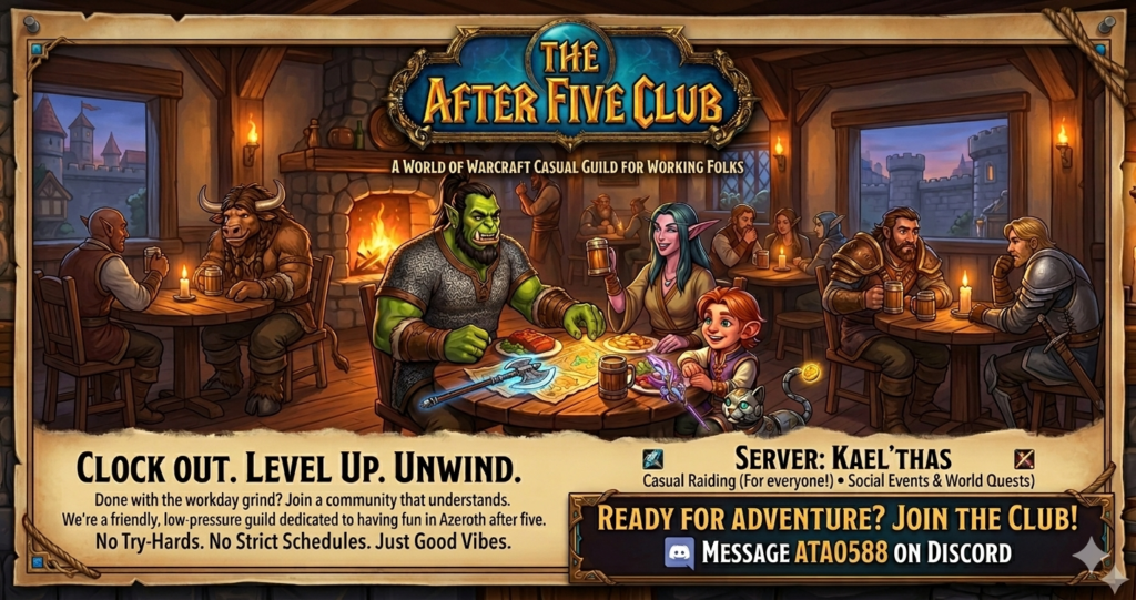 WoW recruitment banner